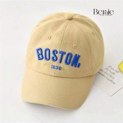 Mũ lưỡi trai unisex cho bé trai bé gái đáp chữ phối viền màu BERNIE 46-54cm bé 2 đến 8 tuổi