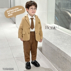  Set vest công tử Blazer T0924B13 3 chi tiết phong cách hàn quốc cho bé trai 1 đến 7 tuổi Bernie 0824B51