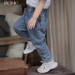 Quần jean dài quần denim can thân trước cho bé trai phong cách sành điệu size 11 tới 28kg BERNIE 25Q004