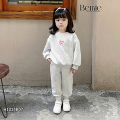 Set bộ dài nỉ bông họa tiết sinh nhật dễ thương cho bé gái từ 9kg tới 25kg BERNIE KIDS 0824B25