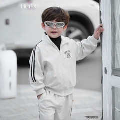 Set bộ thể thao khóa kéo cổ đứng kèm quần bo chun Athletic cho bé trai bé gái size 1 đến 7 tuổi BERNIE T0825B08