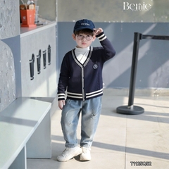 Quần jean dài quần denim dáng baggy xước cho bé trai Style hàn quốc size 11 tới 28kg BERNIE T1125Q52