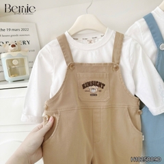 Set Yếm dài kèm áo thun Gấu EINTSIGHT cho bé trai bé gái unisex phong cách hàn quốc size 1 đến 7 tuổi BERNIE H1025B09Đ
