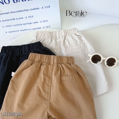 Quần kaki quần short đùi thêu họa tiết khủng long Dino cho bé trai size 9 tới 28kg BERNIE H1125Q41