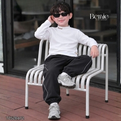 Áo thun cố lọ áo giữ nhiệt cổ 3 phân dài tay Minimal cho bé trai bé gái chất thun cotton 9 đến 28kg BERNIE T0526A72
