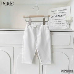 Quần dài quần âu chất chéo tuyết phối nắp túi cho bé trai phong cách thanh lịch size 9kg tới 28kg  BERNIE T0726Q22