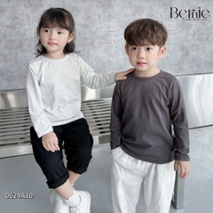 Áo thun tay dài basic nhiều màu unisex cho bé trai bé gái đi học đi chơi 1đến 7 tuổi BERNIE 0624A10