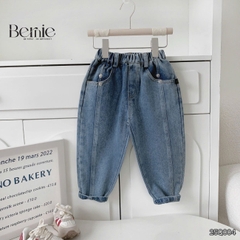 Quần jean dài quần denim can thân trước cho bé trai phong cách sành điệu size 11 tới 28kg BERNIE 25Q004