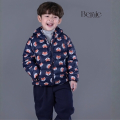 Áo khoác gió chần bông kèm nón nhiều màu cho bé trai bé gái size 11kg tới 25kg BERNIE T0125A25