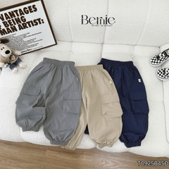 Set bộ bé trai áo thun cotton tay dài phối màu họa tiết Bothing kèm quần gió dài size 12 tới 28kg BERNIE T0925B45Đ