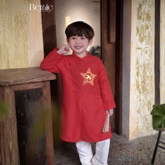 Áo dài cách tân áo dài Tết bé trai Tinh hoa Việt kèm quần kaki dài size 9 đến 25kg BERNIE H0925B13