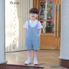  Set Yếm ngắn kèm áo thun Gấu Bóng chày cho bé trai bé gái unisex phong cách hàn quốc size 1 đến 7 tuổi BERNIE H1025B10Đ
