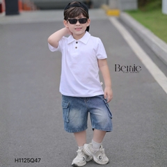 Quần short quần jean túi hộp cho bé trai đi chơi đi học size 11kg tới 28kg BERNIE KIDS H1125Q47