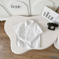 Set bộ sơ mi Vigorous áo sơ mi tay ngắn kèm quần short cho bé trai từ 9 đến 28kg BERNIE H0726Q25