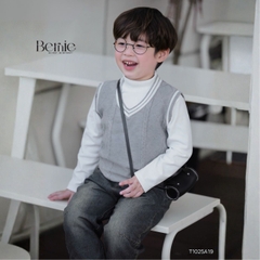 Áo gi lê len vặn thừng cho bé trai bé gái phong cách Hàn quốc size 9 tới 25kg BERNIE T1025A19