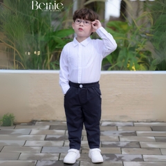 Quần dài kaki đính cúc quần âu dài kaki cho bé trai phong cách Hàn quốc 1 đến 7 tuổi BERNIE H0525Q30