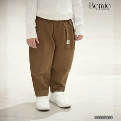 Quần kaki dài phối dây đính tag cho bé trai dáng baggy phong cách Hàn quốc size 9 tới 28kg BERNIE H0825Q30