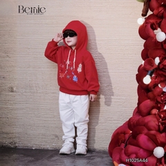 Áo noel áo hoodie tay dài màu đỏ giáng sinh cho bé trai bé gái Mery Christmas size 1 đến 7 tuổi BERNIE H1025A44