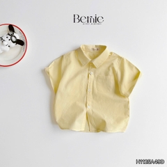 Áo sơ mi tay ngắn Basic nhiều màu unisex cho bé trai bé gái size 9kg tới 25kg BERNIE H1125A49Đ