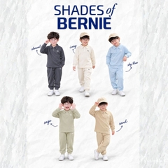 Set bộ dài chất thun cotton áo polo thêu ngựa kèm quần dài cho bé trai size 9 tới 25kg BERNIE H0726B35