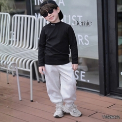 Áo thun cố lọ áo giữ nhiệt cổ 3 phân dài tay Minimal cho bé trai bé gái chất thun cotton 9 đến 28kg BERNIE T0526A72