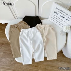 Quần dài quần âu chất chéo tuyết phối nắp túi cho bé trai phong cách thanh lịch size 9kg tới 28kg  BERNIE T0726Q22