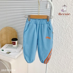 Quần dài thể thao cho bé trai bé gái dáng jogger năng động màu sắc basic 8 đến 25kg BERNIE