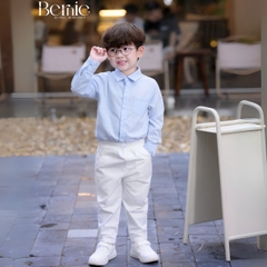 Quần dài kaki đính cúc quần âu dài kaki cho bé trai phong cách Hàn quốc 1 đến 7 tuổi BERNIE H0525Q30