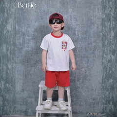  Set bộ thể thao cho bé trai áo thun tay ngắn họa tiết cún Puppy kèm quần short 9 tới 28kg BERNIE T1125B10