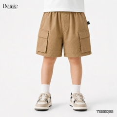 Quần short quần kaki đùi phối túi hộp 2 bên cho bé trai đi chơi đi học size 9 tới 28kg BERNIE T1225Q33