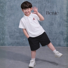 Áo thun áo polo thêu Bear nhiều màu cho bé trai đi học đi chơi size 9 đến 27kg BERNIE H0526A13Đ