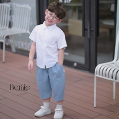 Quần ngố quần lửng chất bò giấy mềm phối túi cho bé trai size từ 1 đến 6 tuổi BERNIE KIDS H0526Q02