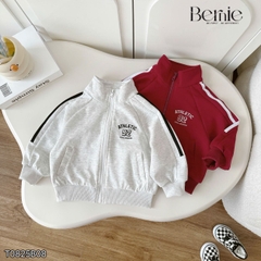 Set bộ thể thao khóa kéo cổ đứng kèm quần bo chun Athletic cho bé trai bé gái size 1 đến 7 tuổi BERNIE T0825B08
