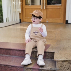 Set Yếm dài kèm áo thun Gấu EINTSIGHT cho bé trai bé gái unisex phong cách hàn quốc size 1 đến 7 tuổi BERNIE H1025B09Đ