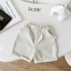 Set bộ vest gile Quý tộc cho bé trai áo sơ mi tay ngắn phối gile kèm quần và nơ cà vạt 9 tới 25kg BERNIE T0426B06