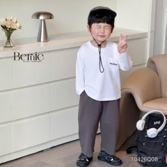 Quần dài quần kaki cho bé trai dáng baggy phong cách hàn quốc size 9 tới 25kg BERNIE KIDS T0426Q08