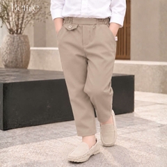 Quần dài quần âu chất chéo tuyết phối nắp túi cho bé trai phong cách thanh lịch size 9kg tới 28kg  BERNIE T0726Q22