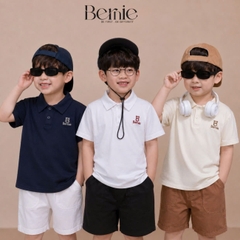 Áo thun áo polo thêu Bear nhiều màu cho bé trai đi học đi chơi size 9 đến 27kg BERNIE H0526A13Đ