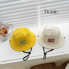 Mũ tai bèo có dây rút và nút bấm unisex cho bé trai bé gái đi chơi đi biển chụp hình xinh yêu 1 đến 4 tuổi BERNIE HL349