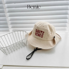 Mũ tai bèo có dây rút và nút bấm unisex cho bé trai bé gái đi chơi đi biển chụp hình xinh yêu 1 đến 4 tuổi BERNIE HL349