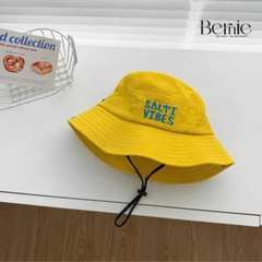 Mũ tai bèo có dây rút và nút bấm unisex cho bé trai bé gái đi chơi đi biển chụp hình xinh yêu 1 đến 4 tuổi BERNIE HL349