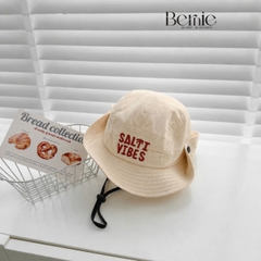 Mũ tai bèo có dây rút và nút bấm unisex cho bé trai bé gái đi chơi đi biển chụp hình xinh yêu 1 đến 4 tuổi BERNIE HL349
