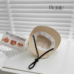 Mũ tai bèo có dây rút và nút bấm unisex cho bé trai bé gái đi chơi đi biển chụp hình xinh yêu 1 đến 4 tuổi BERNIE HL349