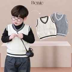 Áo gi lê len vặn thừng cho bé trai bé gái phong cách Hàn quốc size 9 tới 25kg BERNIE T1025A19