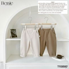 Set bộ vest cho bé trai áo vest lịch lãm dài tay Sliver kèm quần và cà vạt size 9kg tới 25kg BERNIE T1125B57