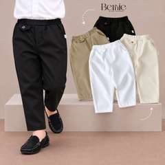 Quần dài quần âu chất chéo tuyết phối nắp túi cho bé trai phong cách thanh lịch size 9kg tới 28kg  BERNIE T0726Q22