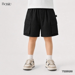 Quần short quần kaki đùi phối túi hộp 2 bên cho bé trai đi chơi đi học size 9 tới 28kg BERNIE T1225Q33