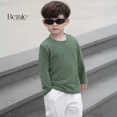 Áo thun áo phông trơn tay dài nhiều màu unisex cho bé trai bé gái đi học đi chơi 9kg đến 27kg BERNIE T0725A51