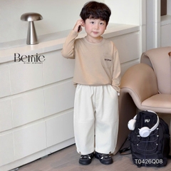 Quần dài quần kaki cho bé trai dáng baggy phong cách hàn quốc size 9 tới 25kg BERNIE KIDS T0426Q08