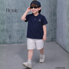 Áo thun áo polo thêu Bear nhiều màu cho bé trai đi học đi chơi size 9 đến 27kg BERNIE H0526A13Đ